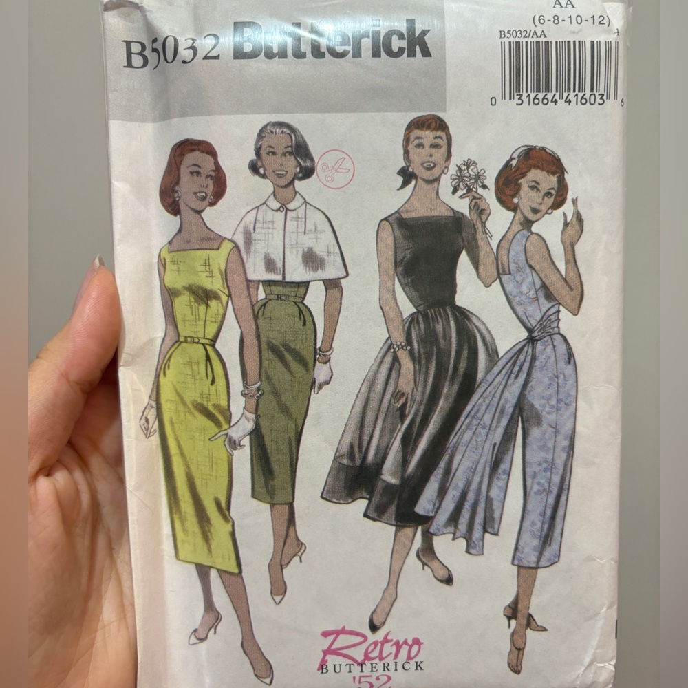 Butterick B5032 Retro Dress & Capelet Pattern Sz. 6-12